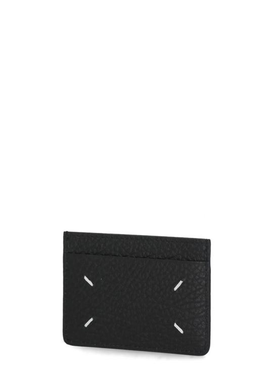 26FW 마르지엘라 포 스티치 카드 홀더 SA1VX0005 P4455T8013 Black - MAISON MARGIELA