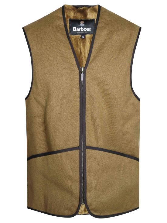 26FW 바버 웜 파일 웨이스트코트 집 인 라이너 MLI0004 BR31 MARRONE - BARBOUR
