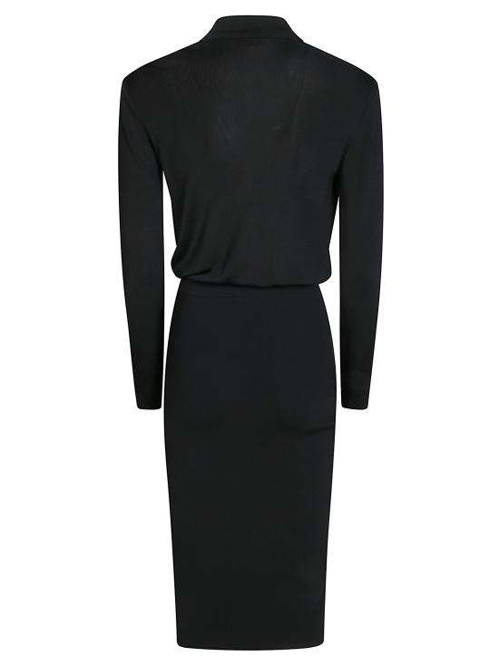 26FW 엘리자베타프랜치 미디 원피스 AM19S66E2 110 NERO - ELISABETTA FRANCHI