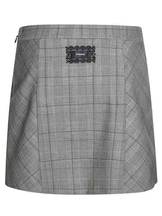 26FW 핑코 숏 스커트 107416A3FF CYZ BEIGE - PINKO