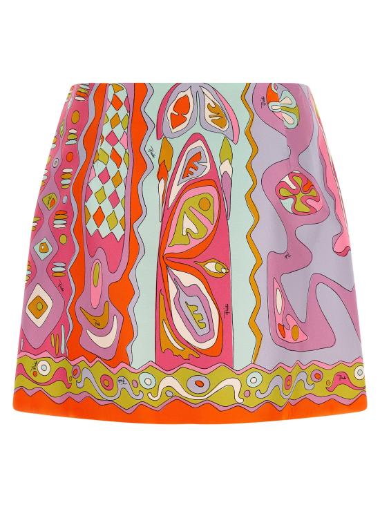 26SS 에밀리오푸치 숏 스커트 앙골리  멀티컬러 - EMILIO PUCCI