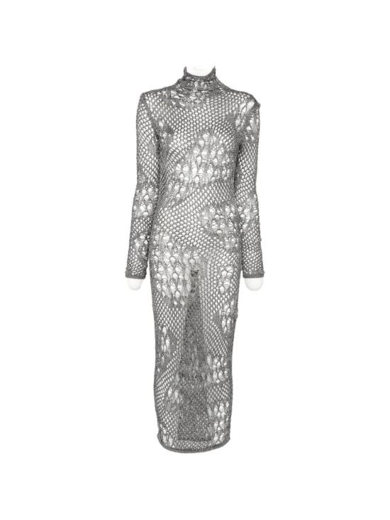26FW 돈답 롱 원피스 DA564 M01043D 002 961 CANNA DI FUCILE