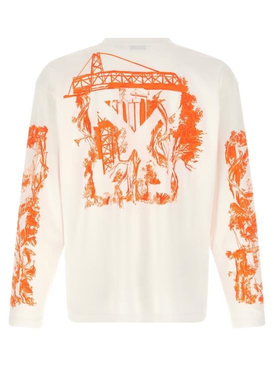 26FW 오프화이트 긴팔 티셔츠 OMAB09CF26JER00610100100 White - OFF WHITE