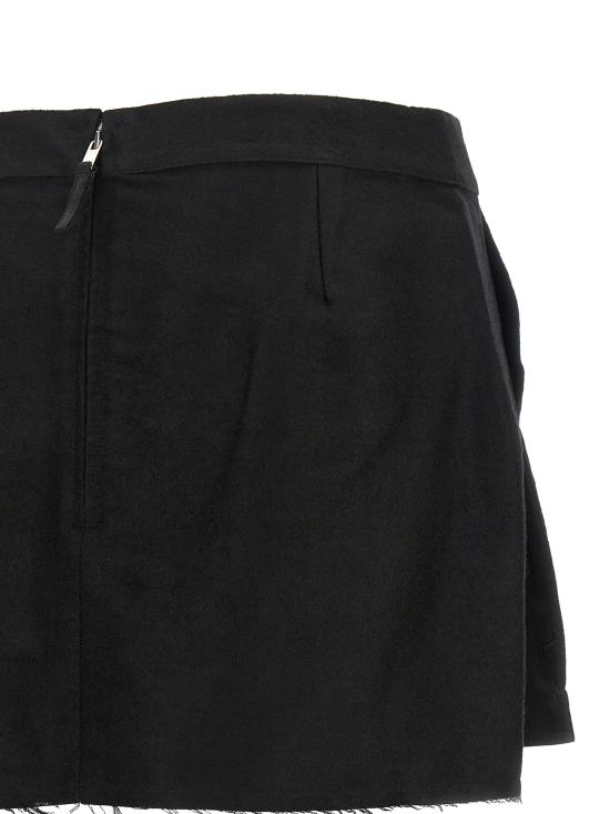26FW 릭 오웬스 숏 스커트 RP02F5374MOR09 Black - RICK OWENS