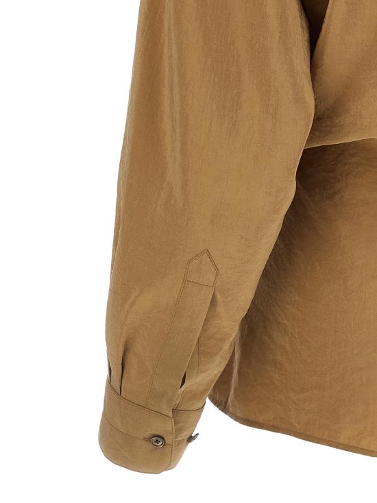 26FW 르메르 스트레이트 칼라 트위스트 셔츠 SH1141LF1308BR525 Beige - LEMAIRE