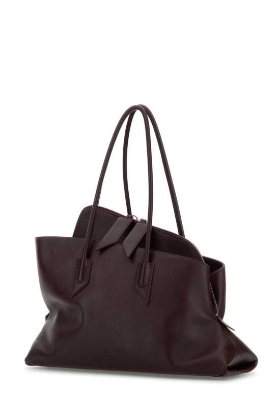 26FW 디 아티코 라 파세지아타 미디엄 탑 핸들 백 250WAH00054LBT019AA 851 Burgundy - THE ATTICO
