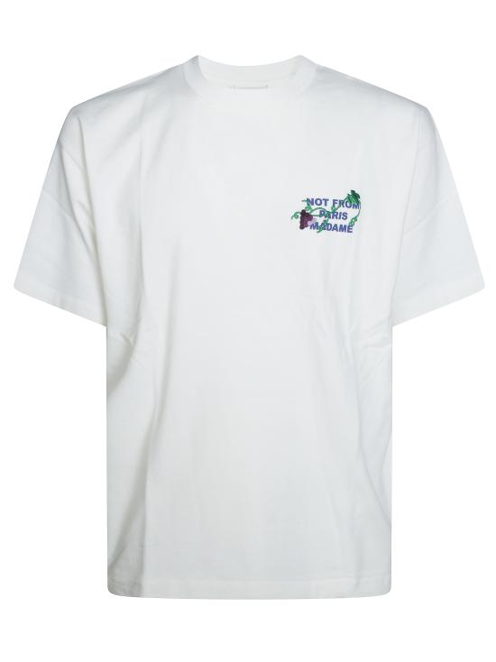 26FW 드롤드무슈 반팔 티셔츠 LTS327CO248 OW BIANCO