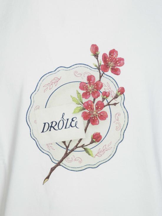 26FW 드롤드무슈 반팔 티셔츠 LTS329CO248 OW BIANCO - DROLE DE MONSIEUR