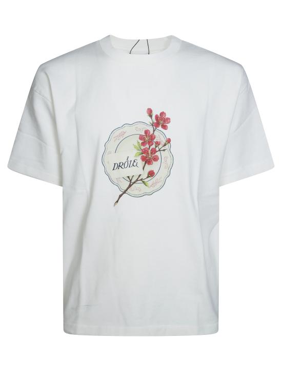 26FW 드롤드무슈 반팔 티셔츠 LTS329CO248 OW BIANCO