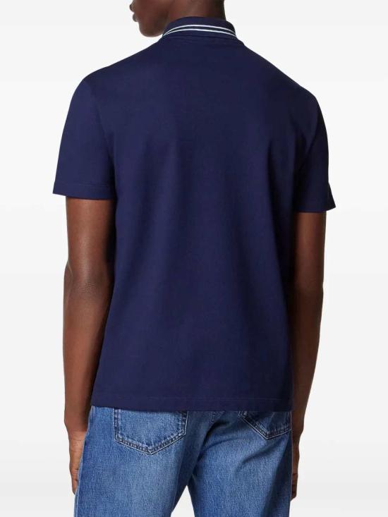 26SS 베르사체 폴로 티셔츠 10139061A13463 1UI20 NAVY BLUE - VERSACE