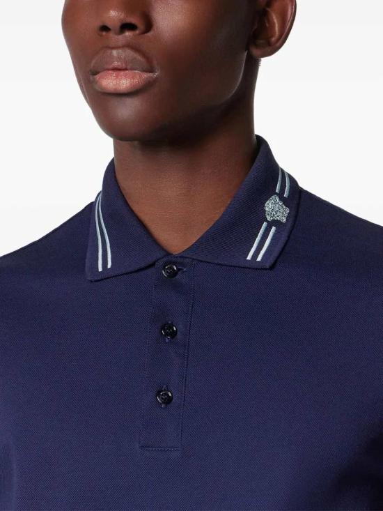 26SS 베르사체 폴로 티셔츠 10139061A13463 1UI20 NAVY BLUE - VERSACE