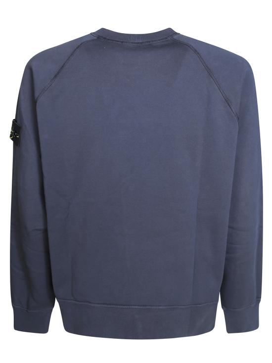 26FW 스톤 아일랜드 오가닉 코튼 플리스 오버사이즈핏 크루넥 스웨트셔츠 L2S156100008S0051 V002A BLU - STONE ISLAND