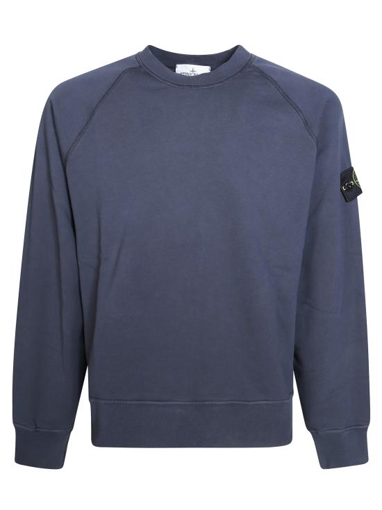 26FW 스톤 아일랜드 오가닉 코튼 플리스 오버사이즈핏 크루넥 스웨트셔츠 L2S156100008S0051 V002A BLU