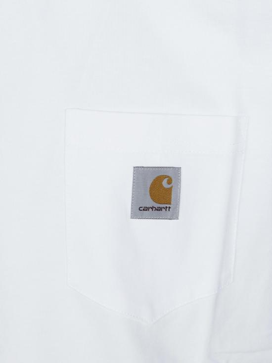 26FW 칼하트 숏슬리브 포켓 티셔츠 I030434 02XX BIANCO - CARHARTT