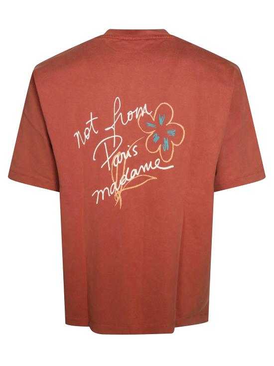 26FW 드롤드무슈 반팔 티셔츠 LTS188CO248 BR ARANCIONE - DROLE DE MONSIEUR