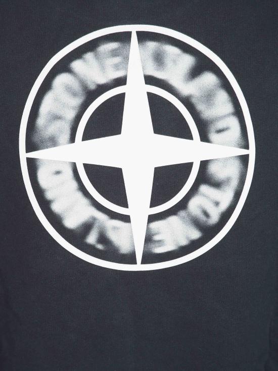 26FW 스톤 아일랜드 오가닉 코튼 로고 프린트 스웨트셔츠 L2S156100039S0477 V0029 NERO - STONE ISLAND