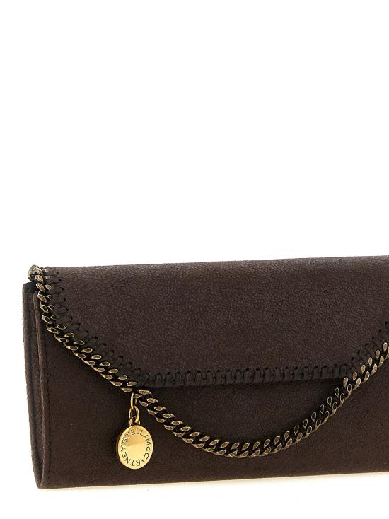 26FW 스텔라 맥카트니 지갑 컨티넨탈 팔라벨라  및 카드 홀더 브라운 - STELLA MCCARTNEY