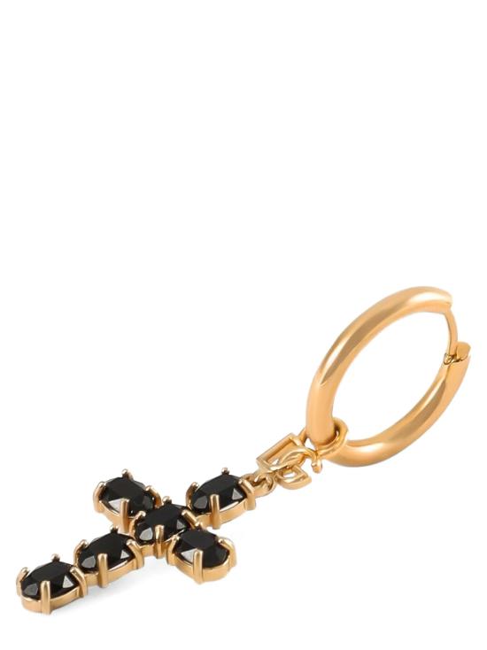 26SS 돌체앤가바나 이어링 크리올 귀걸이  블랙 - DOLCE & GABBANA