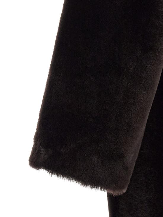 26FW 블랑샤 무스탕 긴 코트 털 갈색 - BLANCHA