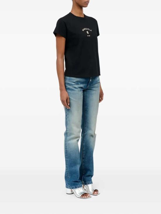 26SS MM6 메종마르지엘라 반팔 티셔츠 S62GD0216 M20048 900 BLACK DOM - MM6 MAISON MARGIELA