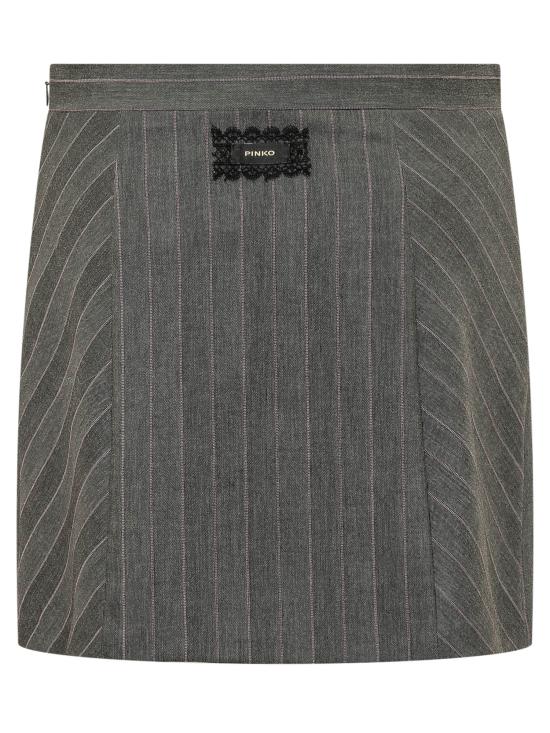 26FW 핑코 미디 스커트 107416A3FF IN4 MULT GRIGIO ROSA - PINKO