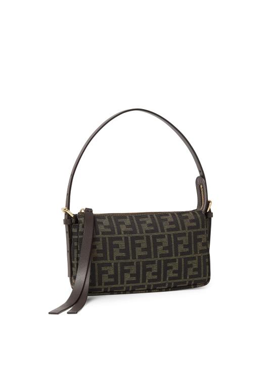 26FW 펜디 FF 자카드 지퍼 탑 스몰 숄더백 8BS123 B17AF14YN BROWN - FENDI