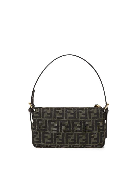 26FW 펜디 FF 자카드 지퍼 탑 스몰 숄더백 8BS123 B17AF14YN BROWN - FENDI
