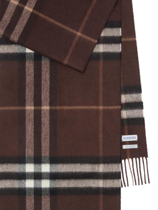 26FW 버버리 체크 캐시미어 스카프 8112638 B7313 TREACLE BROWN - BURBERRY