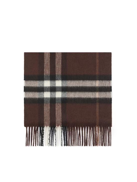 26FW 버버리 체크 캐시미어 스카프 8112638 B7313 TREACLE BROWN