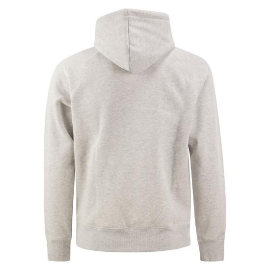 26FW 칼하트 체이스 후드 티셔츠 I033661 LIGHT GREY - CARHARTT