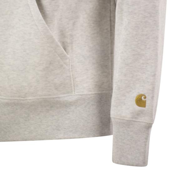 26FW 칼하트 체이스 후드 티셔츠 I033661 LIGHT GREY - CARHARTT
