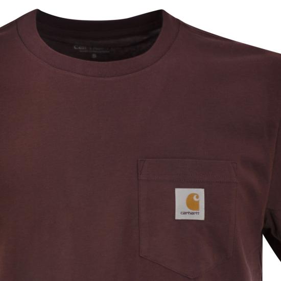 26FW 칼하트 숏슬리브 포켓 티셔츠 I030434 BORDEAUX - CARHARTT