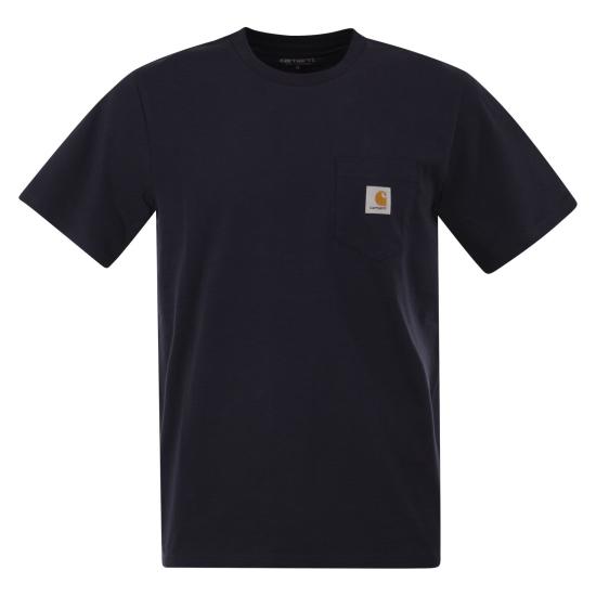 26FW 칼하트 숏슬리브 포켓 티셔츠 I030434 NIGHT BLUE