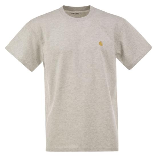 26FW 칼하트 숏슬리브 체이스 티셔츠 I026391 LIGHT GREY