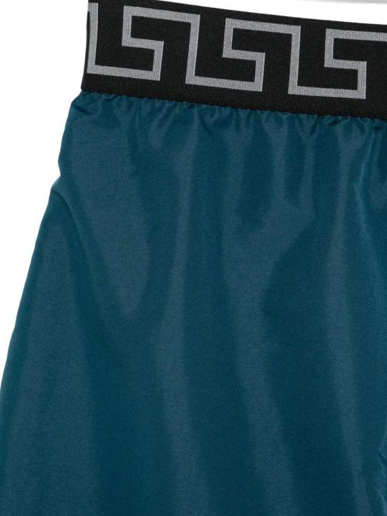 26SS 베르사체 스윔팬츠 ABU010231A11120 2U8D0 PETROL BLUE NERO SILVER - VERSACE