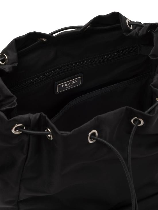 26FW 프라다 리나일론 앤 사피아노 백팩 2VZ1352DMGVHOL F0002 Black - PRADA