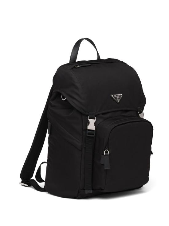 26FW 프라다 리나일론 앤 사피아노 백팩 2VZ1352DMGVHOL F0002 Black - PRADA