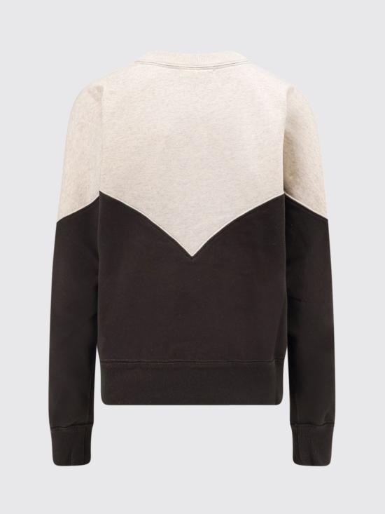 26FW 이자벨마랑에뚜왈 휴스턴 투톤 마랑 스웨트셔츠 SW0006FAA1M08E 02FK Black - ISABEL MARANT ETOILE