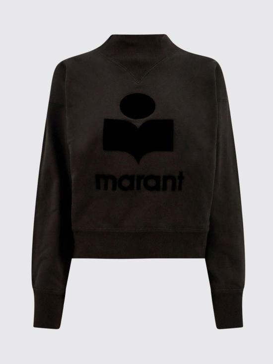 26FW 이자벨마랑에뚜왈 모비 로고 스웨트셔츠 SW0003FAA1M07E 02FK Black - ISABEL MARANT ETOILE