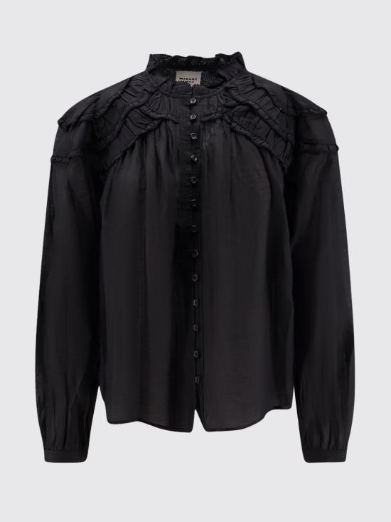 26FW 이자벨마랑에뚜왈 크리스타 블라우스 크리스타 블라우스 HT0681FBB3J04E 01BK Black - ISABEL MARANT ETOILE