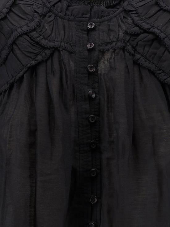 26FW 이자벨마랑에뚜왈 크리스타 블라우스 크리스타 블라우스 HT0681FBB3J04E 01BK Black - ISABEL MARANT ETOILE