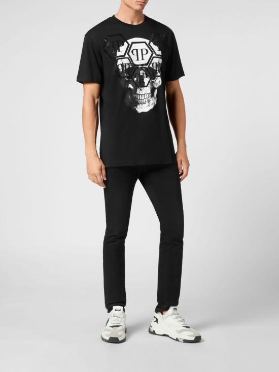 26SS 필립 플레인 반팔 티셔츠 UADCMTK7976PJY002N 02 Black - PHILIPP PLEIN