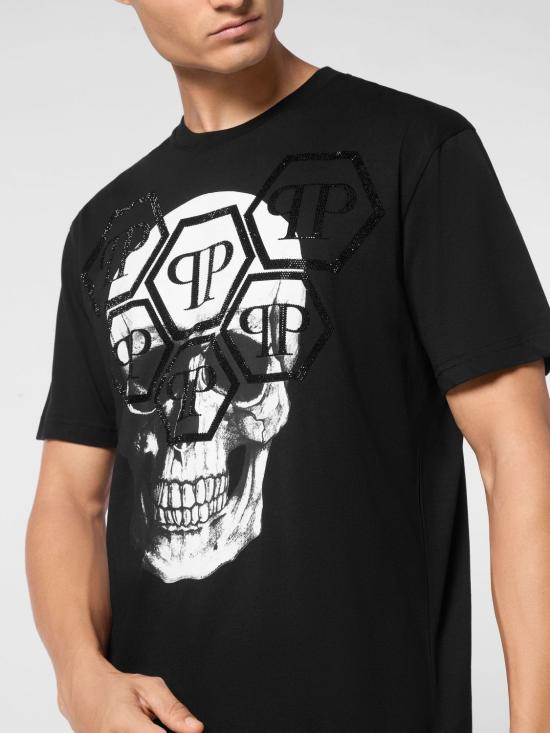 26SS 필립 플레인 반팔 티셔츠 UADCMTK7976PJY002N 02 Black - PHILIPP PLEIN