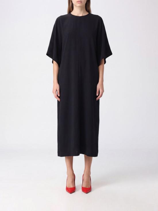 26FW 스텔라 맥카트니 롱 원피스 6A07103FU372 1000 Black