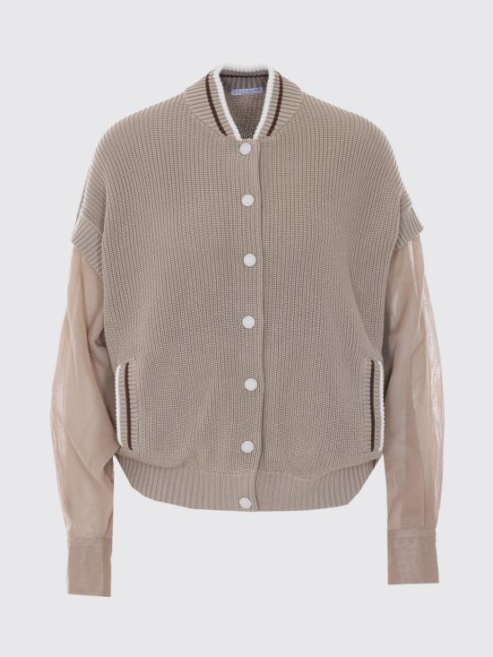 26SS 브루넬로 쿠치넬리 가디건 M19759406 CFI16 Beige - BRUNELLO CUCINELLI