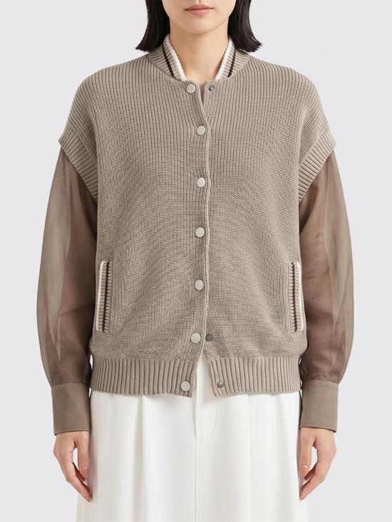 26SS 브루넬로 쿠치넬리 가디건 M19759406 CFI16 Beige