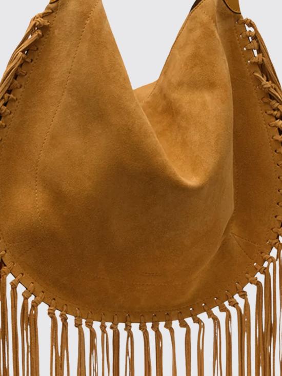 26FW 이자벨마랑 오스칸 프린지 디테일 스웨이드 호보백 PP0200FCC3C14M 50CO Brown - ISABEL MARANT