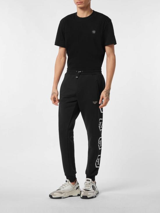 26SS 필립 플레인 트레이닝/조거 팬츠 UAECMJT2740PTE003N 02 Black - PHILIPP PLEIN