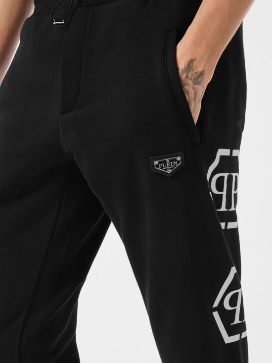 26SS 필립 플레인 트레이닝/조거 팬츠 UAECMJT2740PTE003N 02 Black - PHILIPP PLEIN