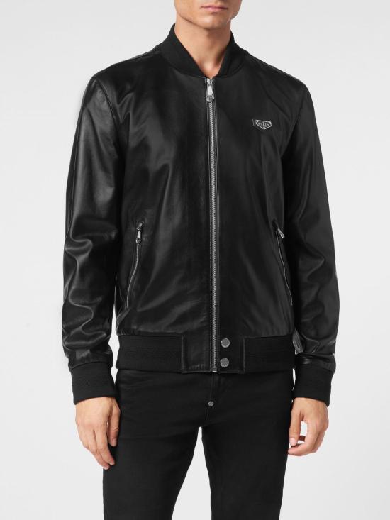 26SS 필립 플레인 봄버 자켓 UADCMLB1925PLE010N 02 Black